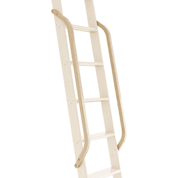 47" Wooden Handrail with Satin Brass Bolt, Clear Coat Finish, Hickory Main - Image