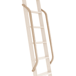 47" Wooden Handrail with Satin Brass Bolt, Unfinished, Red Oak Main - Image
