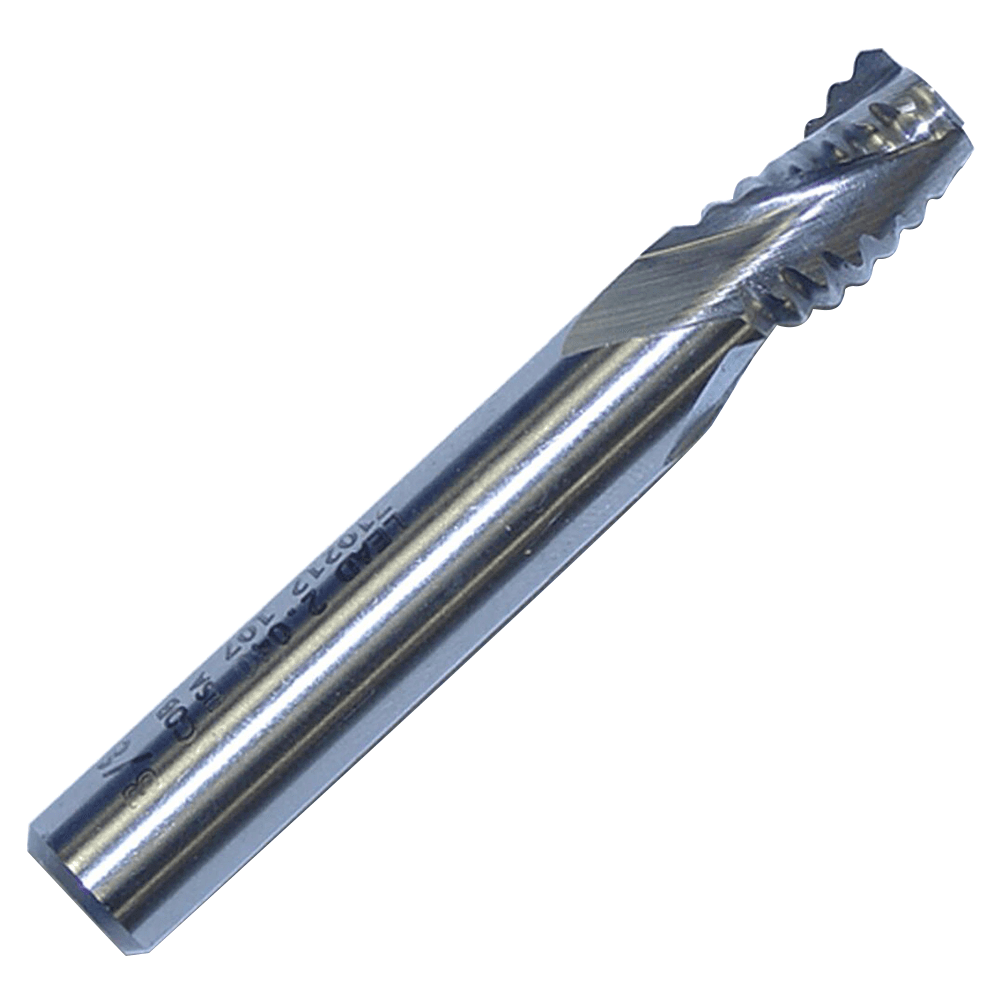 Castle Machinery 3/8" Rough Mill Bit, 4-Flute - Cobalt HSS 4 flute bit for consistent clean and splinter free routing.