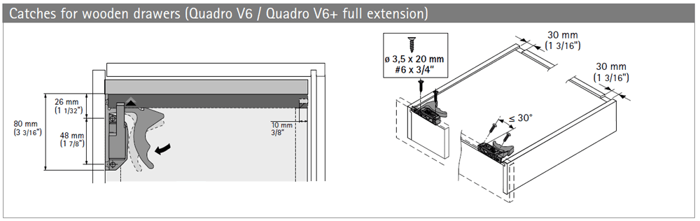21" Quadro V6 IW21 Undermount Drawer Slide for 5/8" Material, 100lb Capacity Full Extension with Silent System Soft-Closing - Alt Image 5