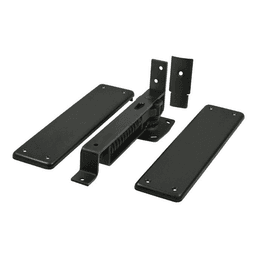 DASH95 Double-Action Spring Hinge, 3-3/4" x 9-1/4", Painted Black Main - Image