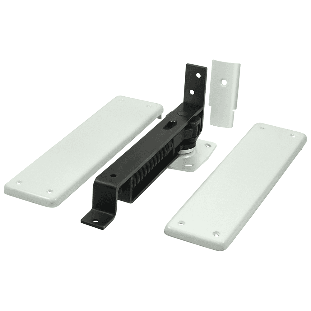 DASH95 Double-Action Spring Hinge, 3-3/4" x 9-1/4", White Main - Image
