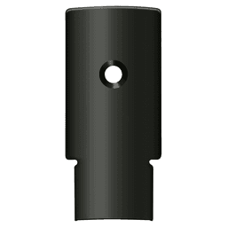 Back Plate 3-1/4" x 1" for DASH95, Paint Black Main - Image