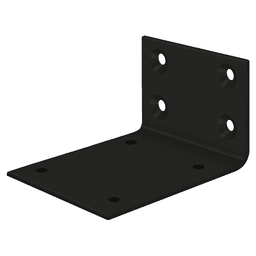 3-5/8" Jamb Bracket for DASH95, Paint Black Main - Image