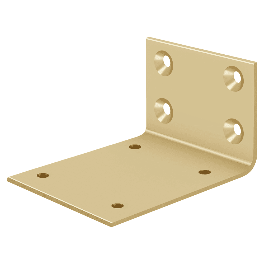 3-5/8" Jamb Bracket for DASH95, Brushed Brass Main - Image