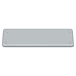 Cover Plate 2-5/8" x 9-3/4" for DASH95, Brushed Nickel Main - Image