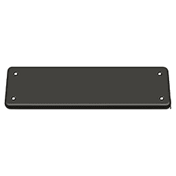 Cover Plate 2-5/8" x 9-3/4" for DASH95, Paint Black Main - Image