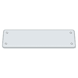 Cover Plate 2-5/8" x 9-3/4" for DASH95, Antique Brass Main - Image