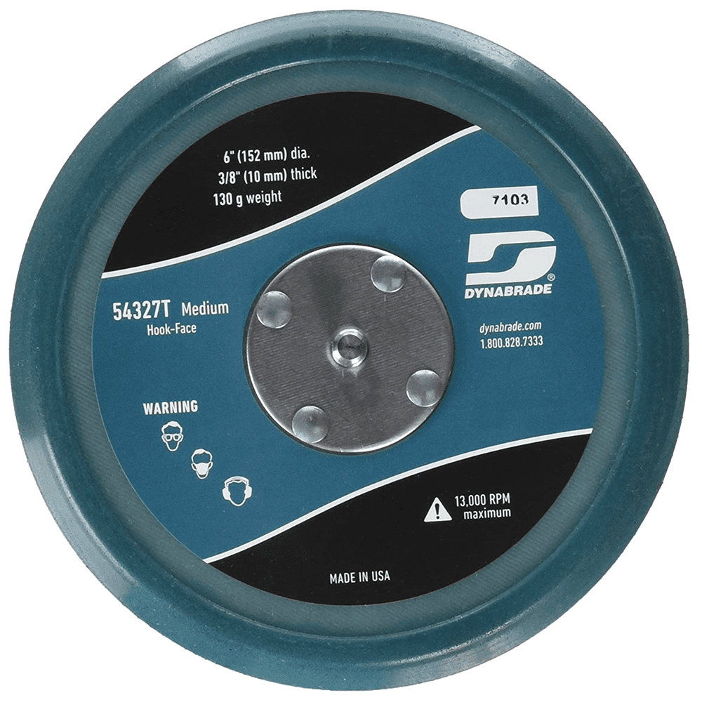 Non-Vacuum Hook Face Sander Pad, 6" x 6" x 3/8 - Main Image