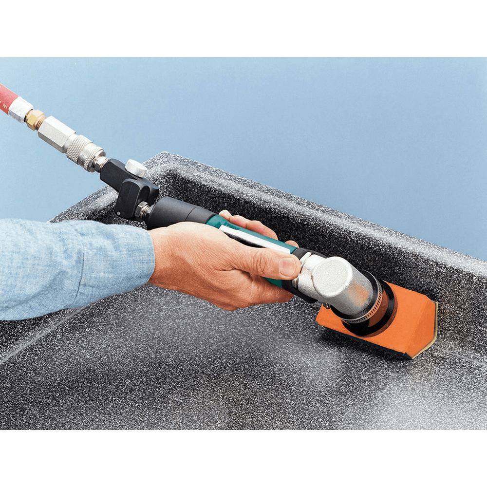 Dynabrade Dynafine Backsplash Sander with PSA Pad for Metal Edges and Corners