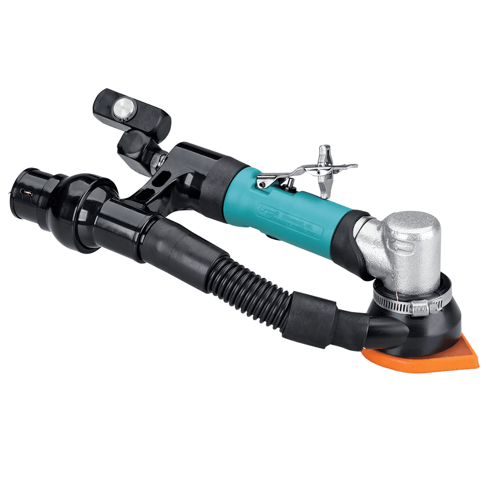 Dynafine Detail Sander with 1/32" Orbit Central Vacuum and PSA Pad - Lightweight and Ergonomic Design