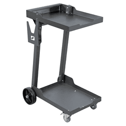 Dynabrade Mini-Raptor Vac Low Vacuum Cart on Enhanced Steel Cart with Accessory Shelf and Tool/Hose Hanger