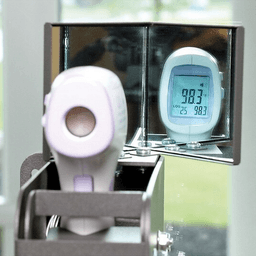 Dyna-Fast Foot Pedal Digital Scanner System with Thermometer - Easy-to-read digital output (Fahrenheit and Celsius)