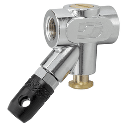 DynaJet In-Line Air Blow Gun - Dynabrade - Purges Air Line of Water and Contaminants Before Starting Up Air Tools - Meets O.S.H.A. Requirements - Durable Aluminum Construction - Weighs Only 2 oz.