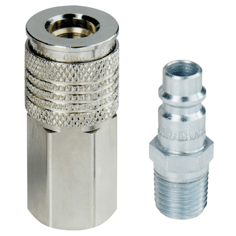 Dynabrade 1/4" Male Coupler with 1/4" Female Plug Assembly - 150 PSIG Max Working Pressure