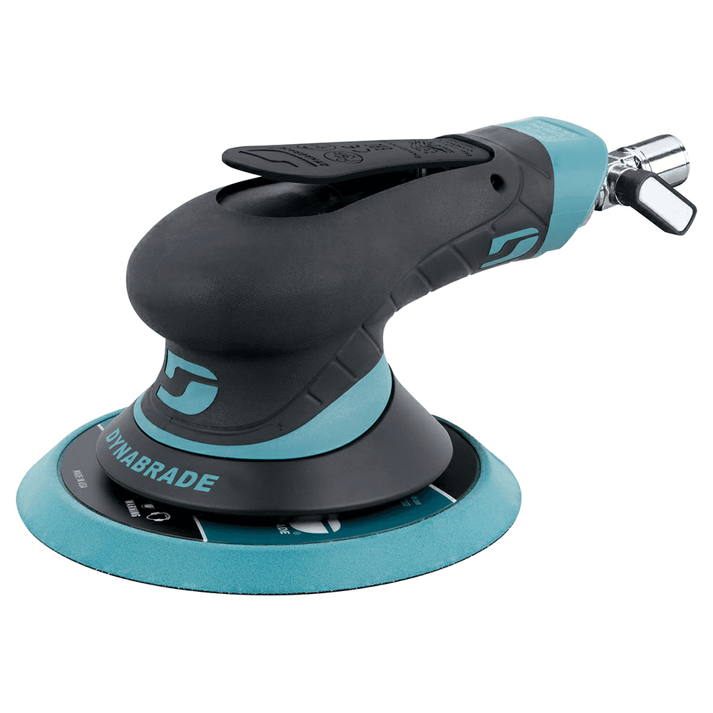 Dynabrade 6" Dynorbital Extreme Random Orbital Sander with Speed Regulator, 3/32" Orbit Non-Vacuum with Hook & Loop Pad - Ergonomic Design with Comfort Platform