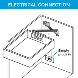Docking Drawer Blade In-Drawer Outlet with 20-amp 2 AC - GFCI, Black Alt 6 - Image