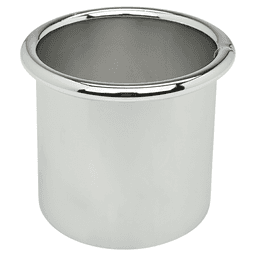 0024-00010S 3" Round Open Bottom Docking Drawer Canister, Chrome Main - Image