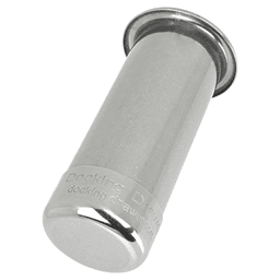 0024-00502 2" Round Capped Bottom Docking Drawer Canister, Stainless Steel Alt 2 - Image