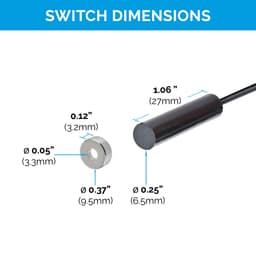 Docking Drawer Safety Interlock for Appliance Garages Disconnect Kit with Magnetic Switch (Normally Closed) - Feature 4 Image