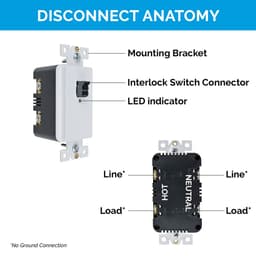 Docking Drawer Safety Interlock for Appliance Garages Disconnect Kit with Magnetic Switch (Normally Open) - Feature 3 Image