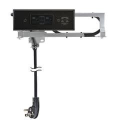 Docking Drawer 15 Amp Blade Compact Vanity Outlet with 2 30W USB-C Ports & 2 AC Outlets, Black - Main Image