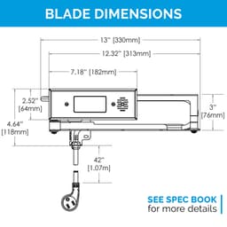 Docking Drawer Blade In-Drawer Outlet with 15-amp 2 AC - GFCI, White Alt 6 - Image