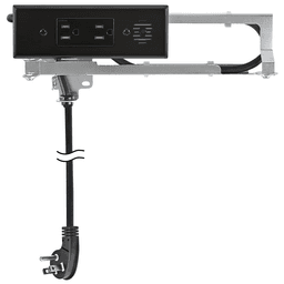 Docking Drawer Blade In-Drawer Outlet with 2 15-amp AC outlets, White - Alt Image 1