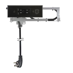 Docking Drawer 15 Amp Blade Compact Vanity Outlet with 2 65W USB-C Ports & 2 AC Outlets, Black - Main Image