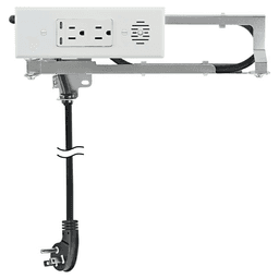 Docking Drawer Blade In-Drawer Outlet with 2 15-amp AC outlet and 65W USB-C Port, White Main - Image