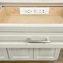 Docking Drawer Blade Duo In-Drawer Outlet with 2 15-amp AC Outlet and 4 30W USB-C/2 USB-A Port, White Alt 1 - Image