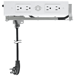 Docking Drawer Blade Duo In-Drawer Outlet with 4 15-amp AC outlets, White - Main Image