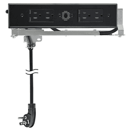 Docking Drawer Blade Duo In-Drawer Outlet with 4 15-amp AC Outlet and 4 65W USB-C Port, Black Main - Image