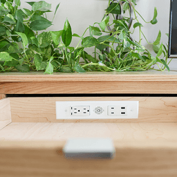 Docking Drawer Blade Duo In-Drawer Outlet with 2 15-amp AC Outlet and 2 65W USB-C/2 30W USB-C/USB-A Port, White Alt 1 - Image