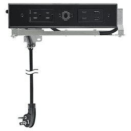 Docking Drawer Blade Duo In-Drawer Outlet with 2 15-amp AC Outlet and 2 65W USB-C/2 30W USB-C/USB-A Port, Black Main - Image