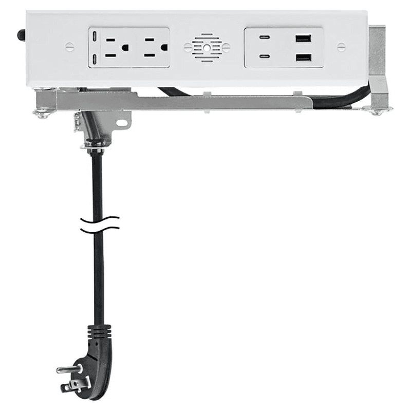 Docking Drawer Blade Duo In-Drawer Outlet with 2 15-amp AC Outlet and 2 65W USB-C/2 30W USB-C/USB-A Port, White Main - Image