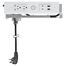 Docking Drawer Blade Duo In-Drawer Outlet with 2 15-amp AC Outlet and 2 65W USB-C/2 30W USB-C/USB-A Port, White Main - Image