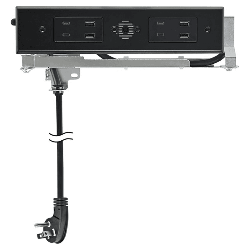 Docking Drawer Blade Duo In-Drawer Outlet with 4 30W USB-C/USB-A Port, Black Main - Image