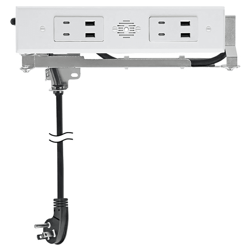 Docking Drawer Blade Duo In-Drawer Outlet with 4 30W USB-C/USB-A Port, White Main - Image