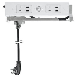 Docking Drawer Blade Duo In-Drawer Outlet with 4 30W USB-C/USB-A Port, White Main - Image