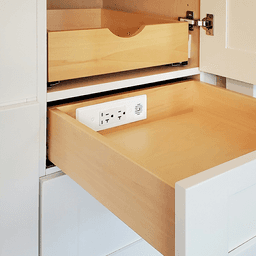 Docking Drawer Blade In-Drawer Outlet with 2 20-amp AC Outlet and 2 65W USB-C Port, Stainless Steel Alt 2 - Image