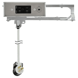 Docking Drawer Blade In-Drawer Outlet with 2 20-amp AC Outlet and 2 65W USB-C Port, Stainless Steel Main - Image