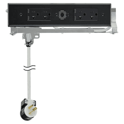 Docking Drawer Blade Duo In-Drawer Outlet with 4 20-amp AC Outlet and 4 65W USB-C Port, Black Main - Image