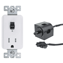 Docking Drawer 15-amp Safety Interlock Outlet with Corner Mount Black Limit Switch Turns OFF Power Main - Image