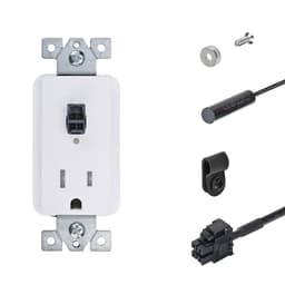 Docking Drawer 15 amp Safety Interlock Outlet for Appliance Garages with Magnetic Switch (Normally Open) - Main Image