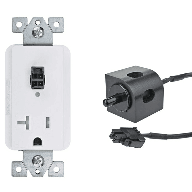 Docking Drawer 20-amp Safety Interlock Outlet with Corner Mount Black Limit Switch Turns OFF Power Main - Image