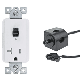 Docking Drawer 20-amp Safety Interlock Outlet with Corner Mount Black Limit Switch Turns OFF Power Main - Image