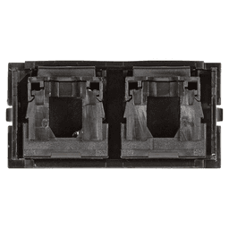 Dual Cat5e RJ45 Black bezel for PCS3 and 59 insert options
