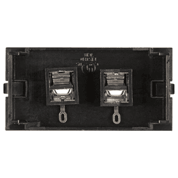 Get Dual 3mm Mini Stereo Connector with PCS3 and 59 Insert Option in Black