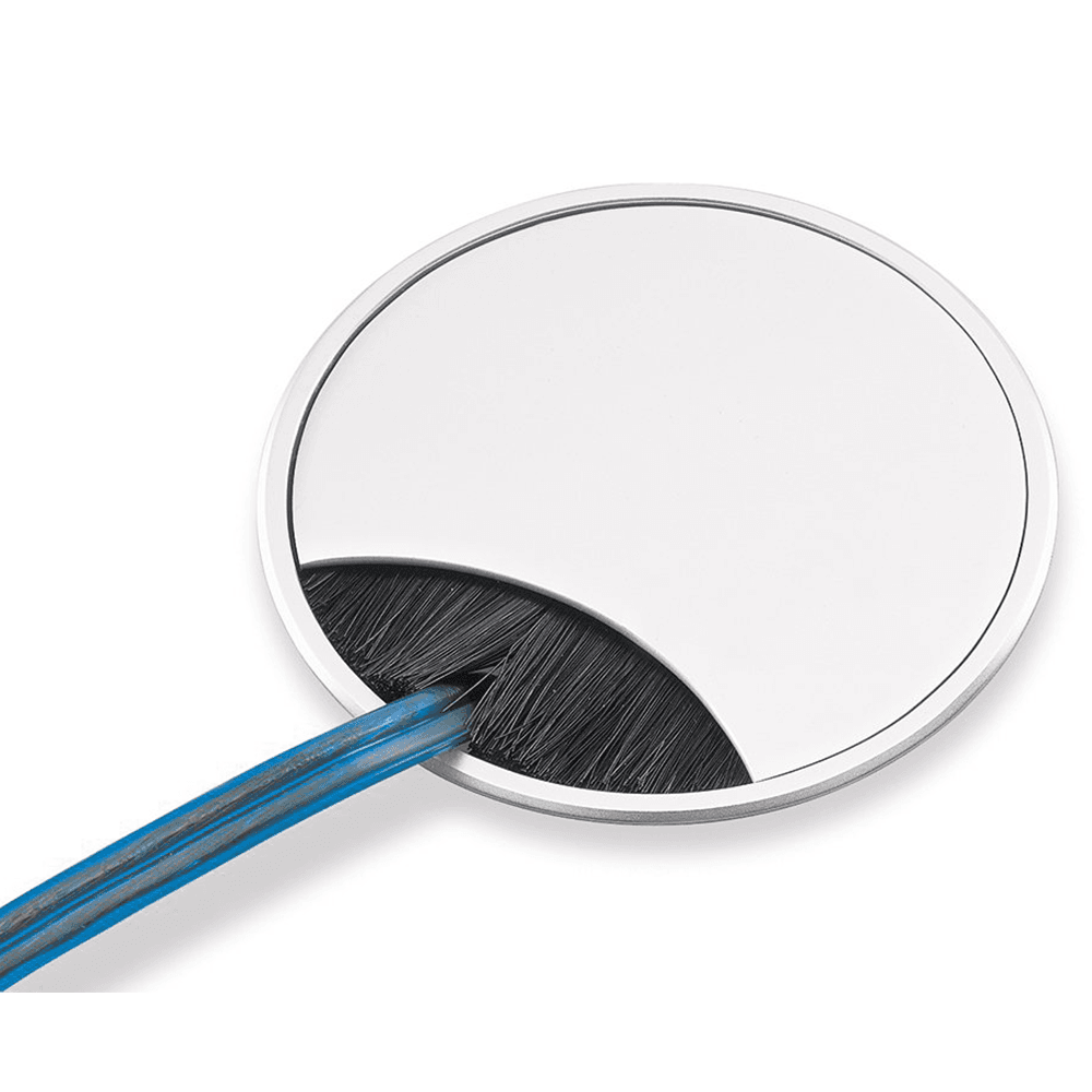 Aluminum Extruded Desk Grommet with Pure Elegance